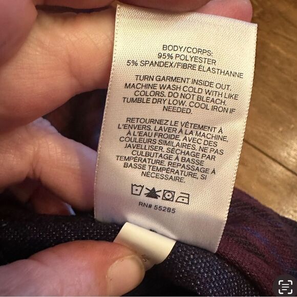 New! Express Burgundy Plaid Mini Skirt Sz M - Picture 4 of 5